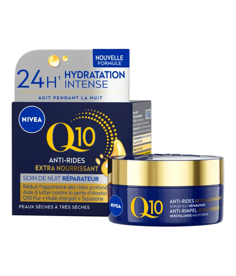 NIVEA Soin de nuit Q10 Réparateur Extra Nourrissant
